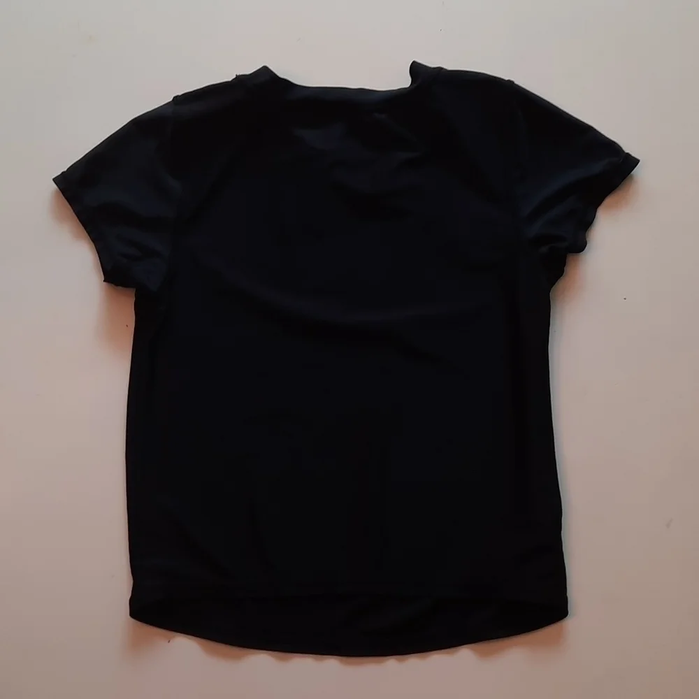 Cat and Jack large 10 12 black gold pineapple short sleeve swim rashguard